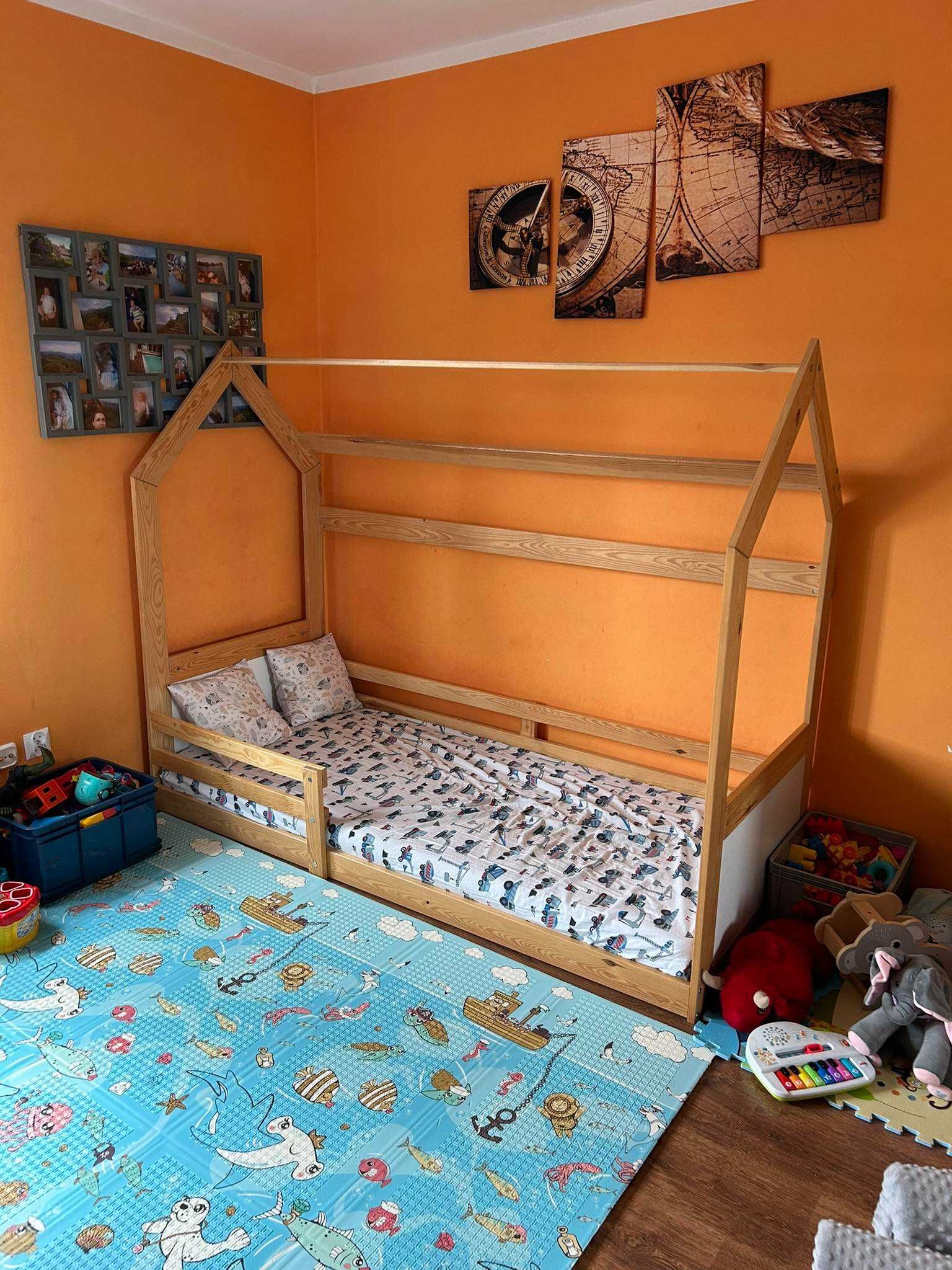 Łóżko DOMEK z materacem