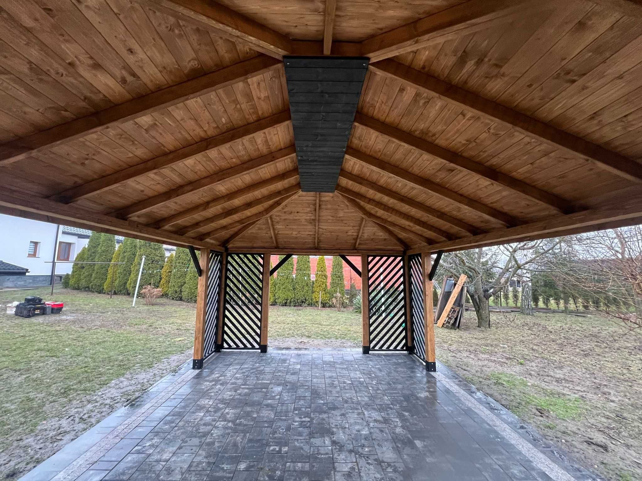 Altana altanka ogrodowa drewniana ,,Uppsala" 5x4m Hit !!!