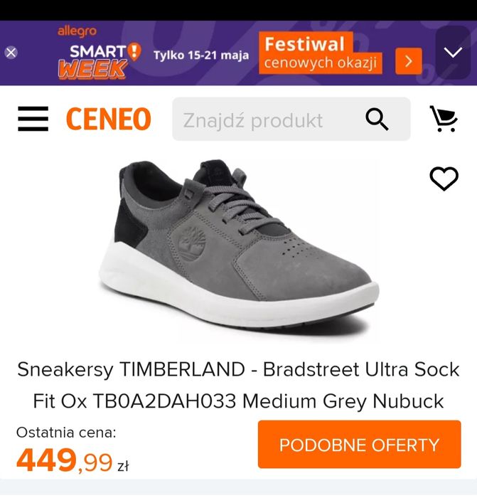 Sneakersy TIMBERLAND męskie nr.43