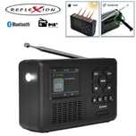 Radio DAB/FM Reflexion TRA560DAB Korbowe z latarką Bluetooth Solar USB