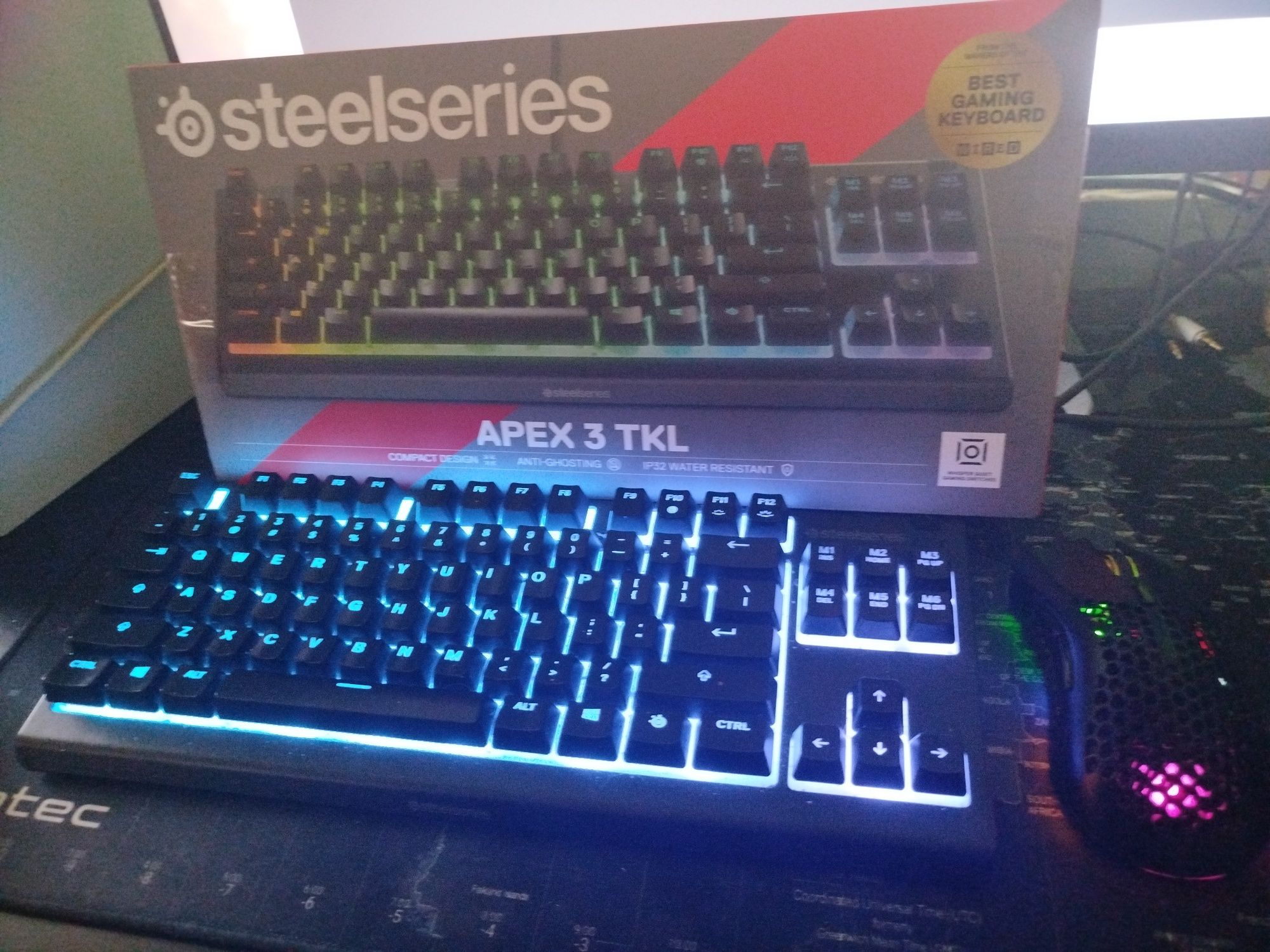 Zestaw gamingowy – SteelSeries Apex 3 TKL + Defender Warlock OKAZJA!!!