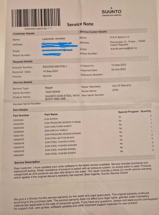 Komputer nurkowy Suunto EON STEEL BLACK