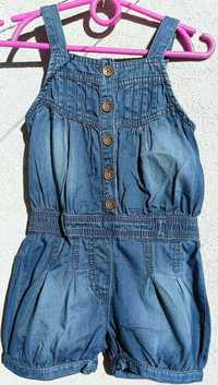 NEXT kombinezon letni jeansowy dla dziewczynki 3 / 4 lata 98/104