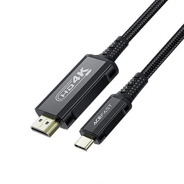Kabel Acefast C1 wideo USB-C / HDMI 4K 60Hz HDR 1.8m - czarny