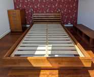 łóżko kolonialne egzotyczne palisander 160x200 lite drewniane / drewno