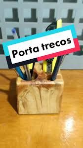 Porta canetas toco paletes
