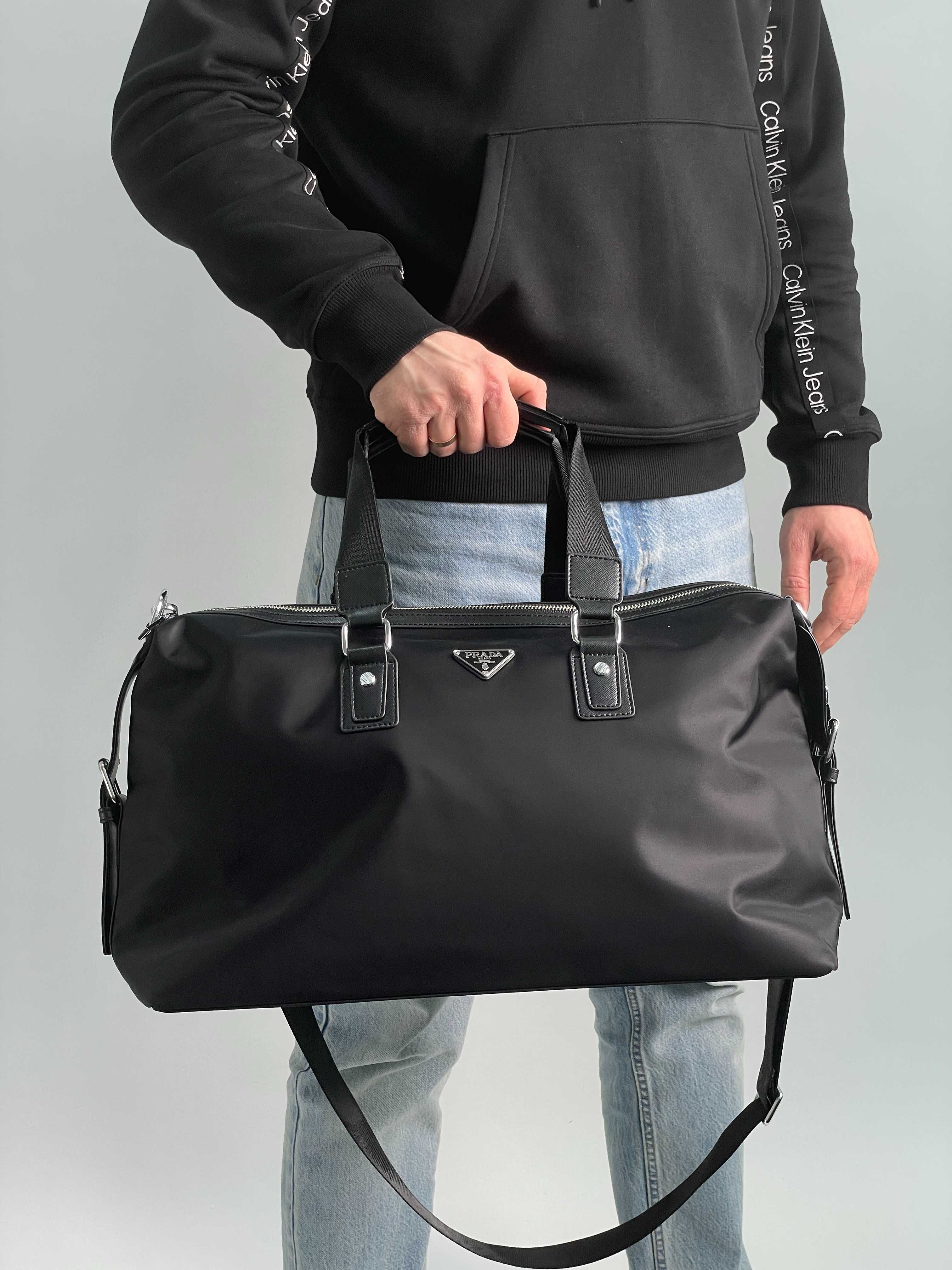 Чоловіча сумка Prada мужская сумка спортивная для путешествий