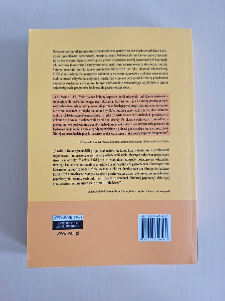 Kazdin Weisz Psychoterapia dzieci i młodzieży