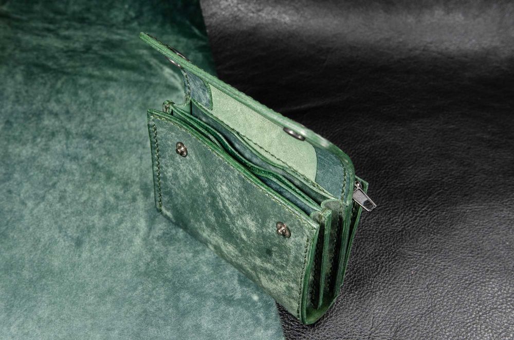 Portfel skórzany 100% ręcznie wykonany