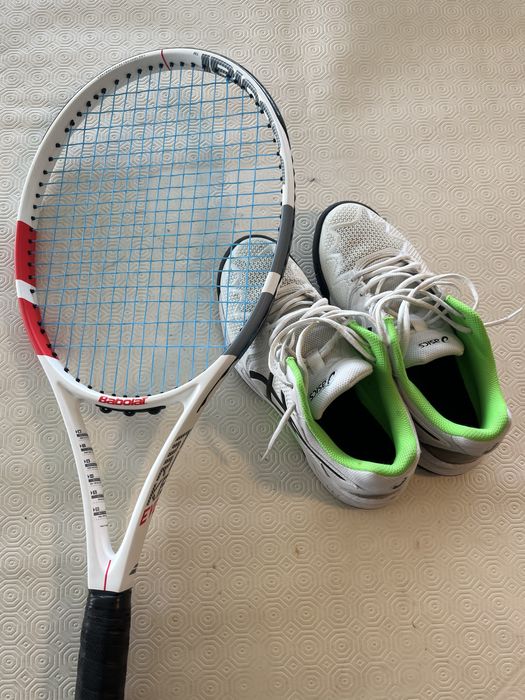 Babolat Strike Evo + Sapatilhas Asics Resolution