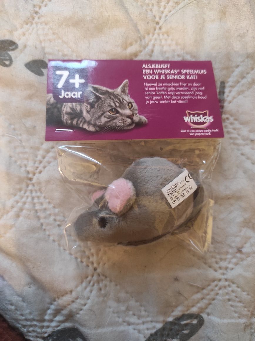 Pluszowa myszka dla kotów whiskas