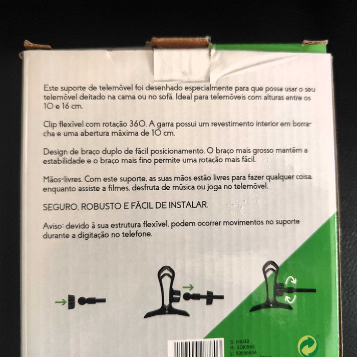 Suporte de Telemóvel Extensível - Novo