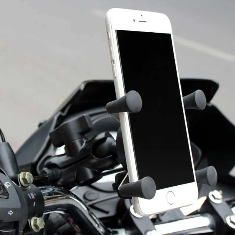 Крепление держатель с USB телефона смартфона под зеркало мотоцикла