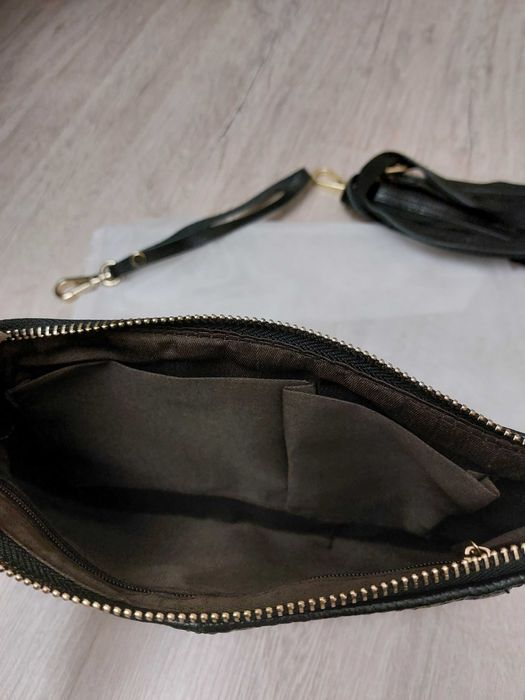 Сумочка клатч із натуральної шкіри