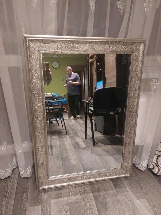 Duże stare lustro 80x110