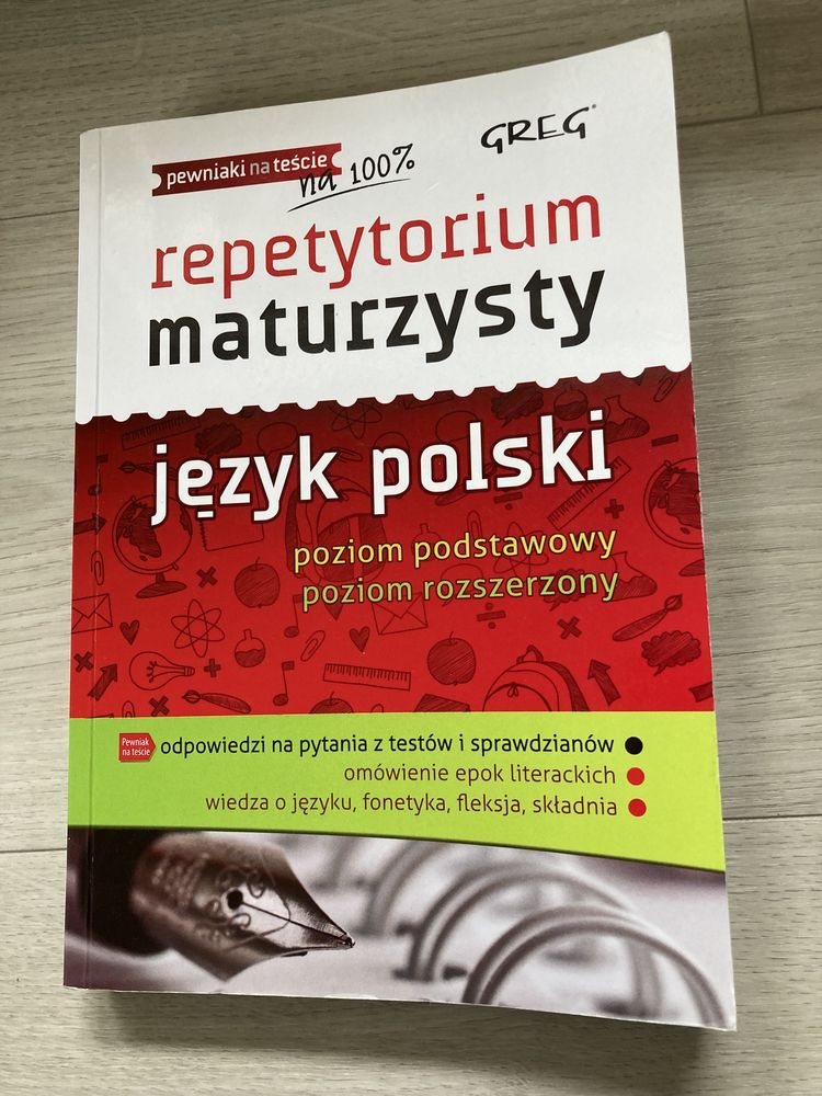 Repetytorium język polski + motywy literackie gratis