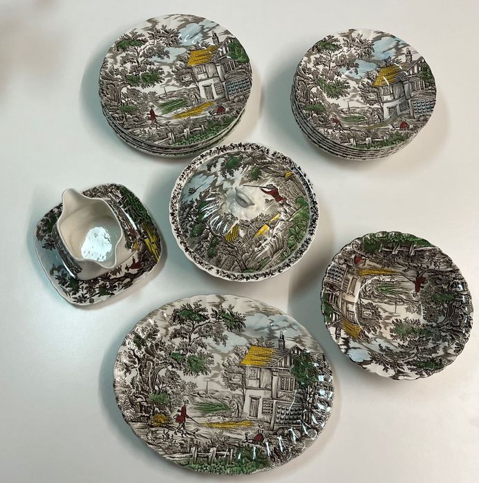 Антикварний фарфор Англія MYOTT  Hunter