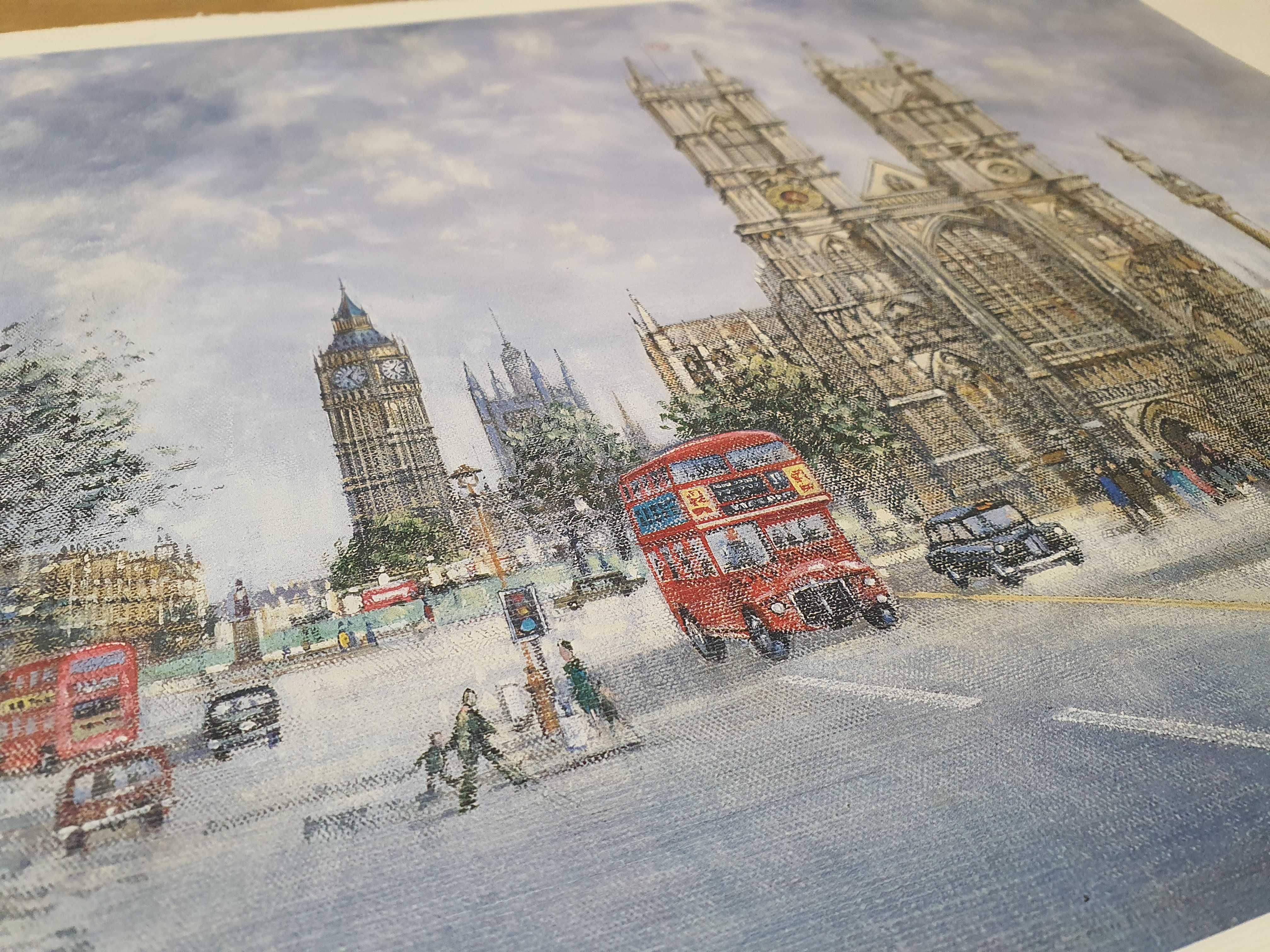 Plakat poster Londyn Westminster Abbey Big Ben 30×44 cm