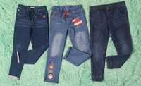 Spodnie jeansowe 128 Marvel, 3 pary