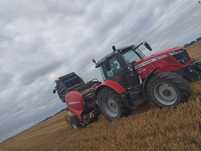 Massey Ferguson 7714S prasa owijarka likwidacja gospodarstwa