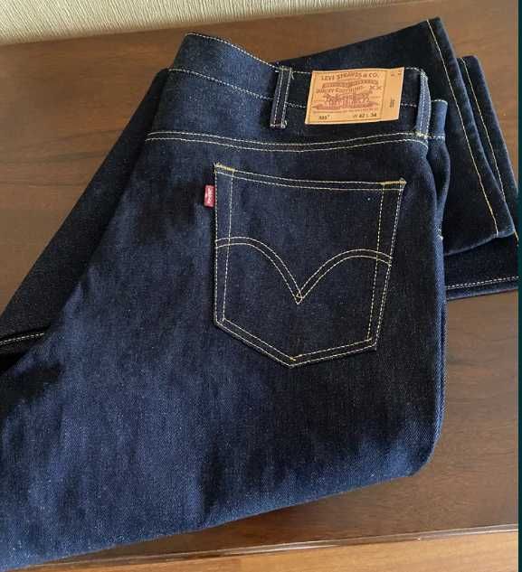 Новые джинсы LEVIS из 100% темносинего  денима 14.5OZ разных размеров