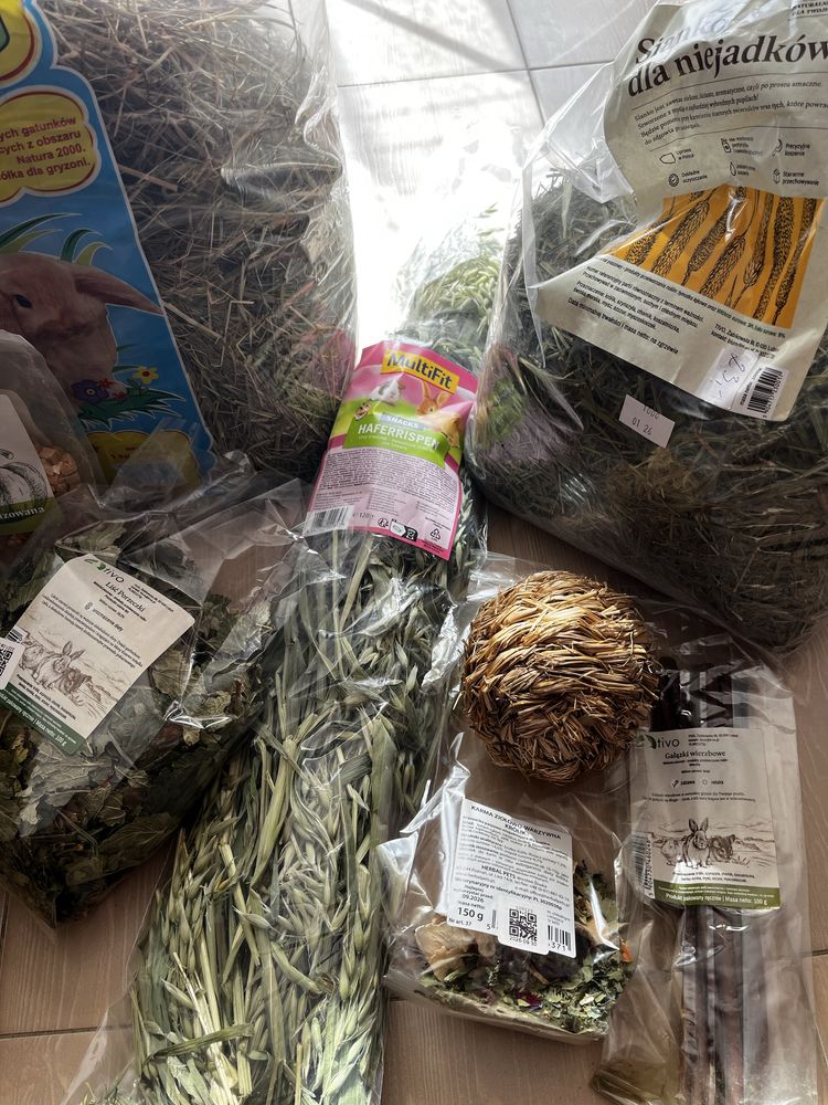 Jedzonko i mieszanki dla królików