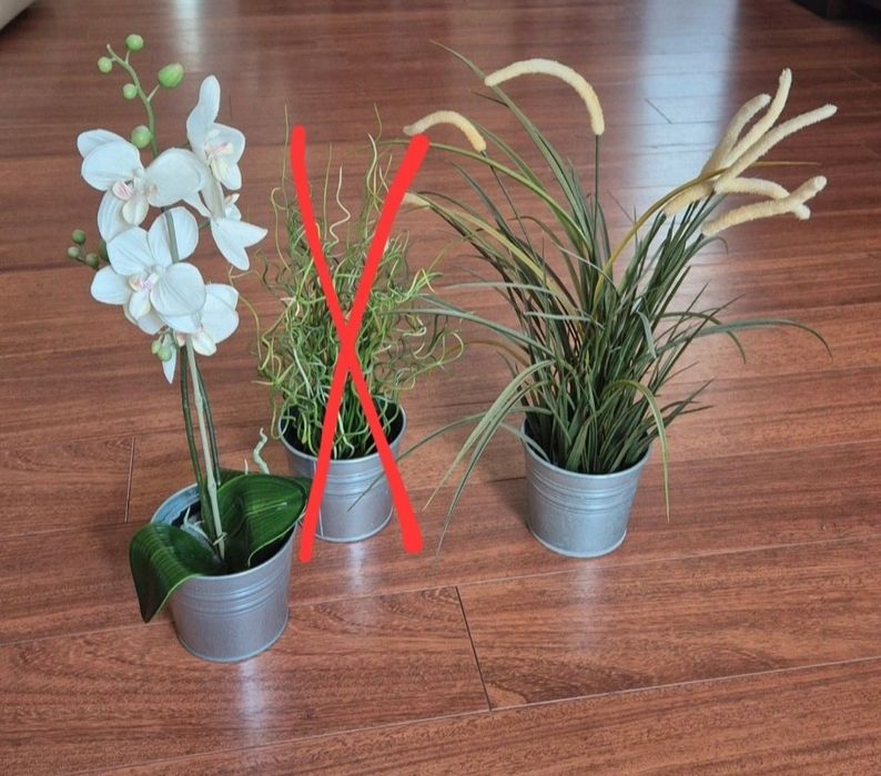 sztuczny kwiat kwiaty ozdobne trawa roślina Ikea doniczki