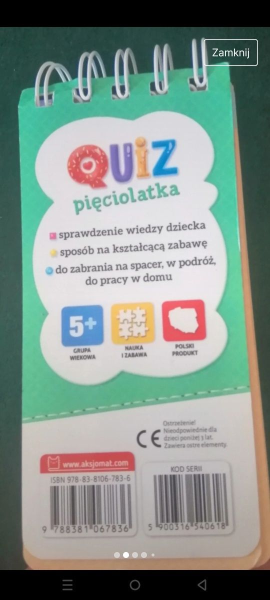 Gra kieszonkowa dla 5 latka