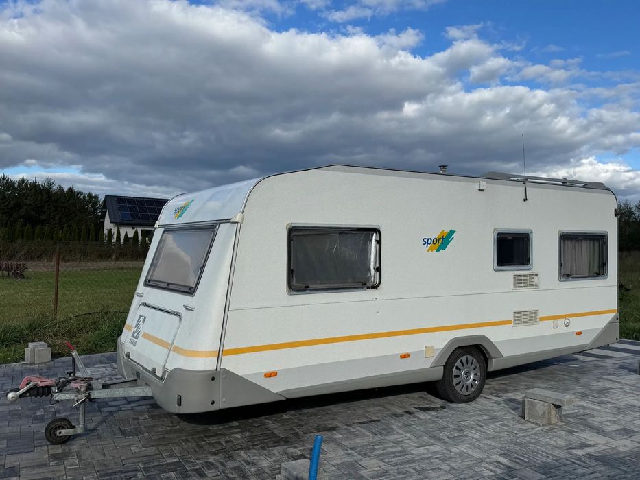 KNAUS SPORT  prywatnie, bardzo zadbana, stan BDB, przyczepa kampingowa