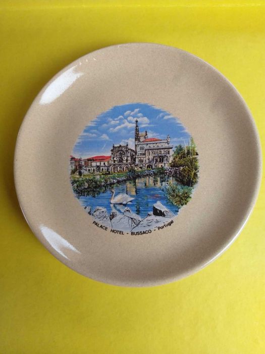 Prato decorativo com imagem do Bussaco
