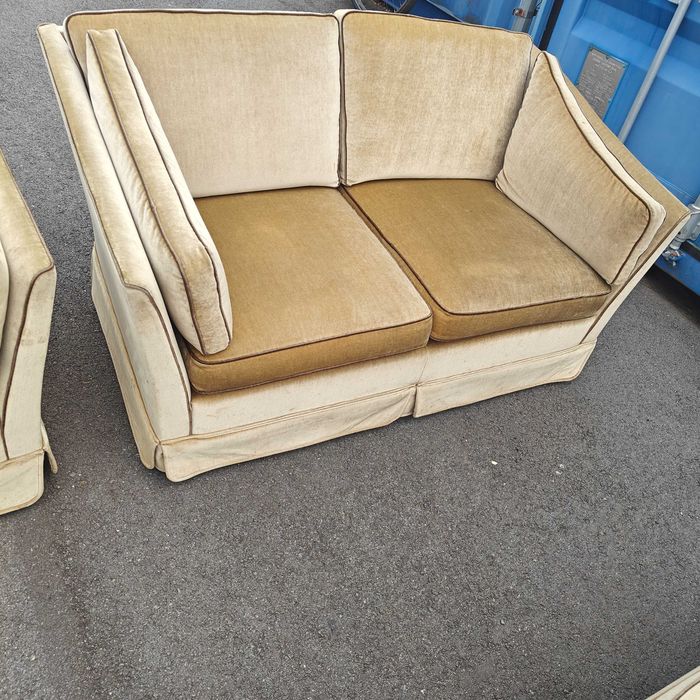 Piękny komplet wypoczynkowy sofa kanapa fotele do salonu kancelarii