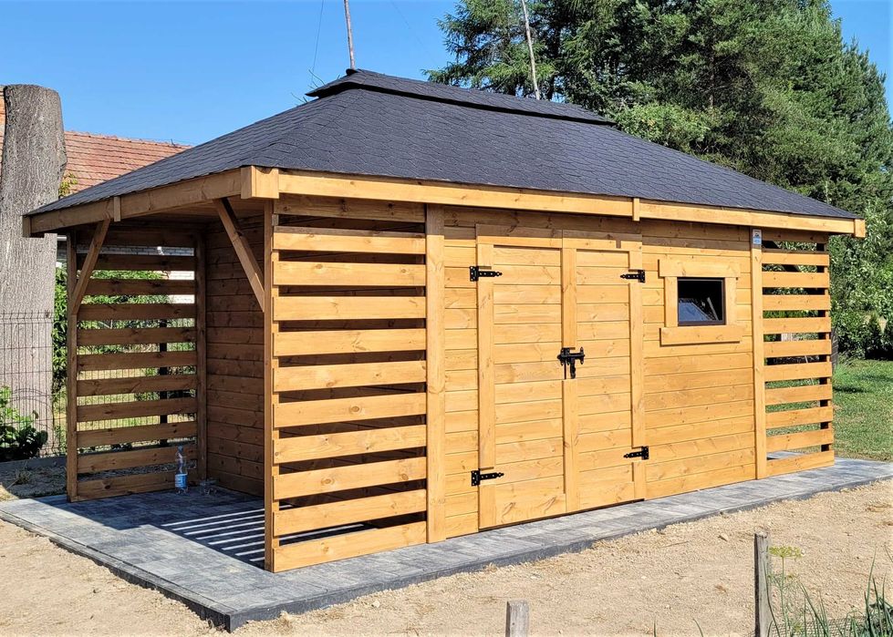 Domek Narzędziowy ALAN 3x4m 4x4m 5x4m 6x4m  Każdy Wymiar DREWNOTRIK.PL