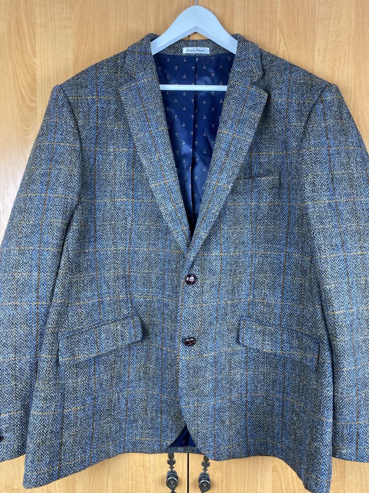 Пиджак твидовый Harris Tweed оригинал L-XL