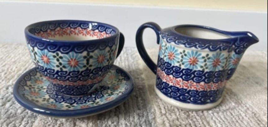 Filiżanka do kawy z mlecznikiem Bolesławiec