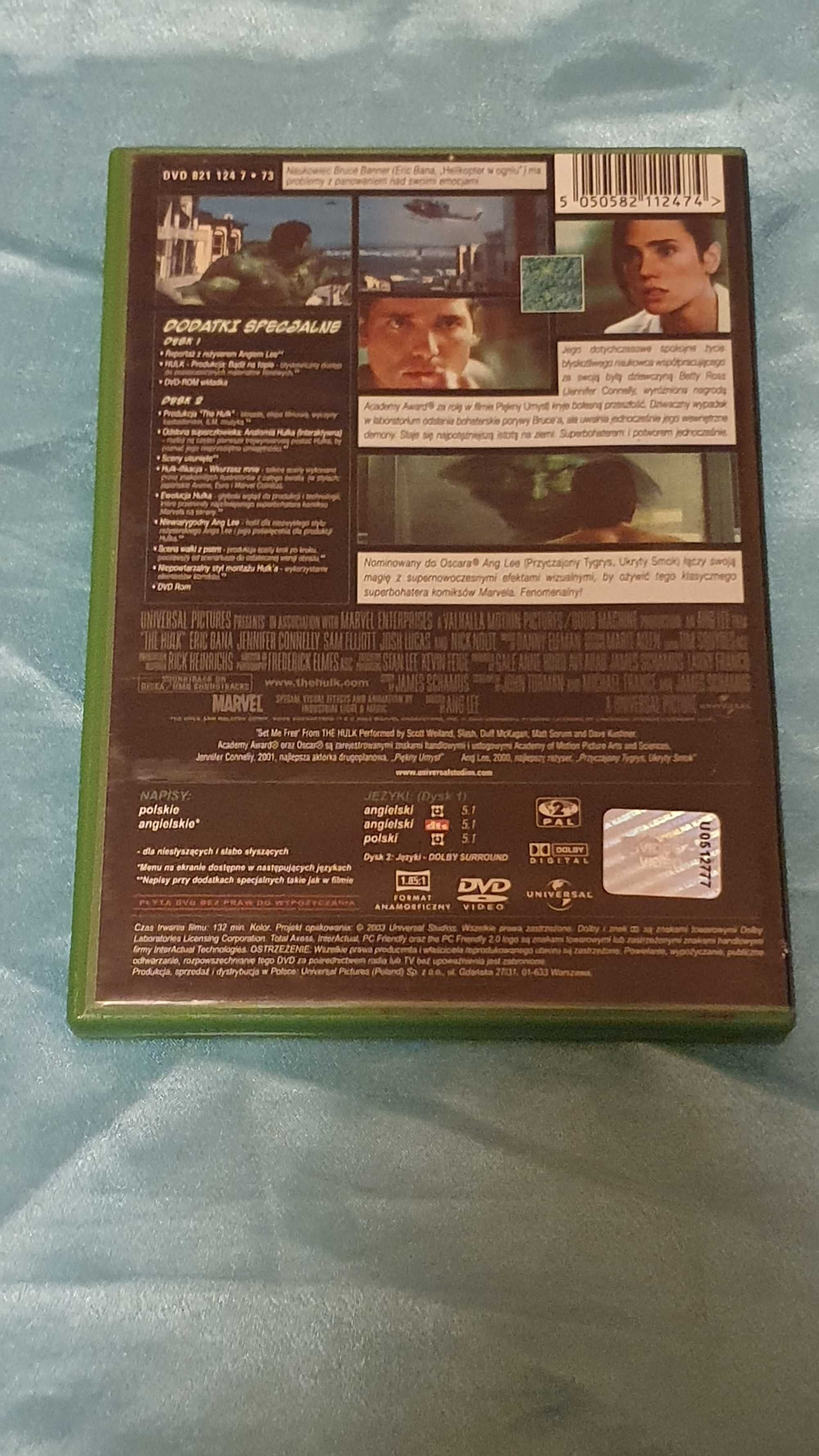 HULK  DVD  edycja 2 dyskowa