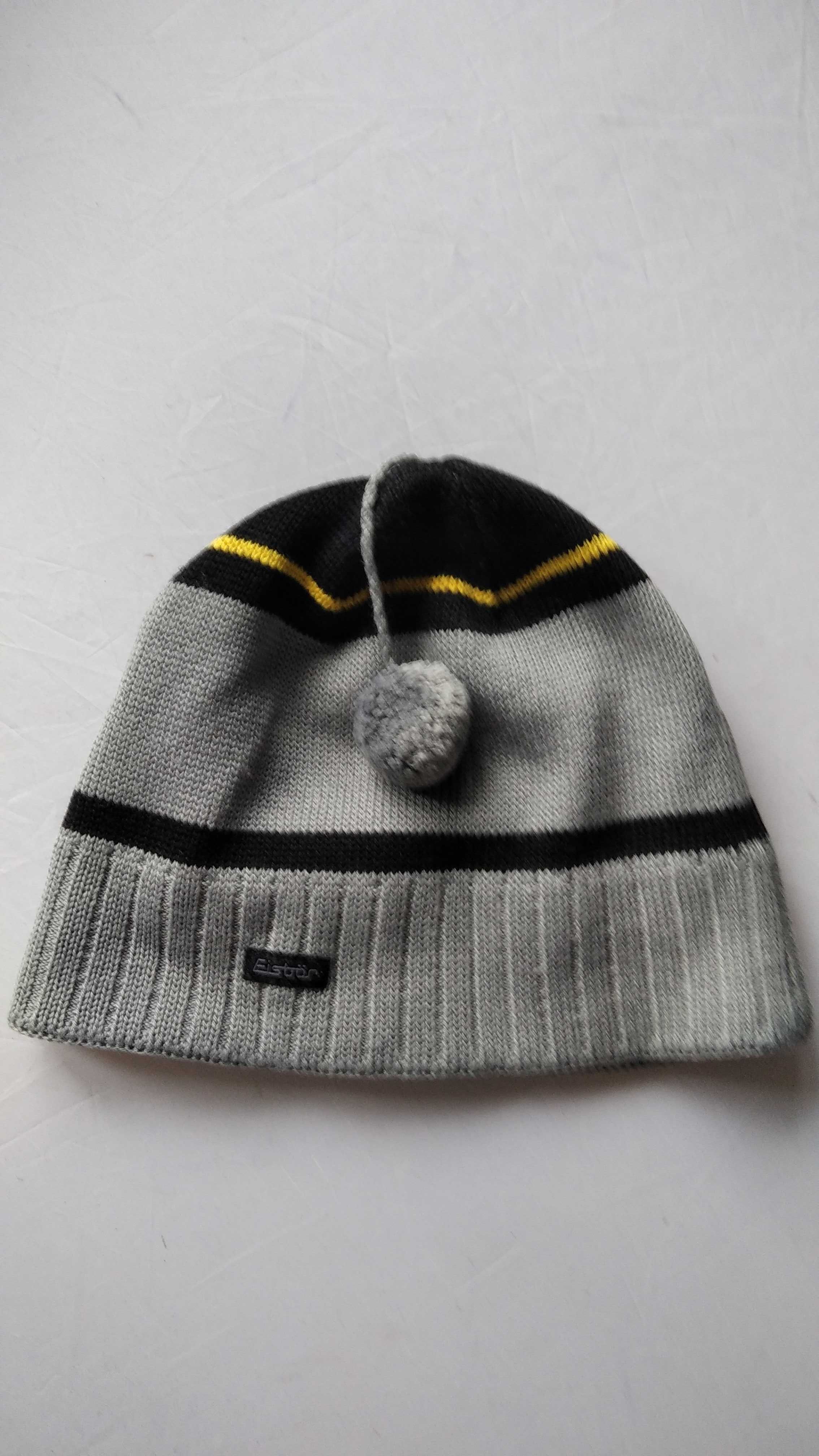 Czapka zimowa beanie Eisbär r. uniwersalny SUPER STAN jak nowa MERINO