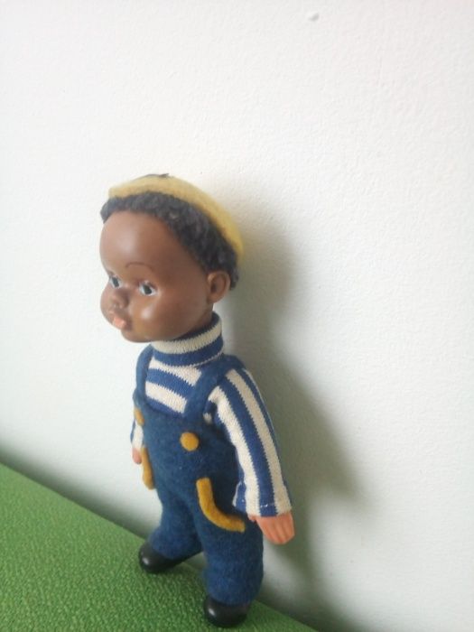 кукла негритенок - африканец мальчик - матрос моряк резина ГДР редкий