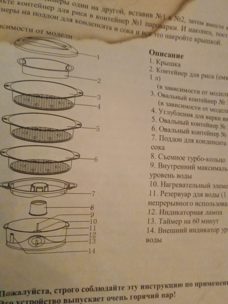 Мультимейкер (бутербродниця) , пластини та пароварка