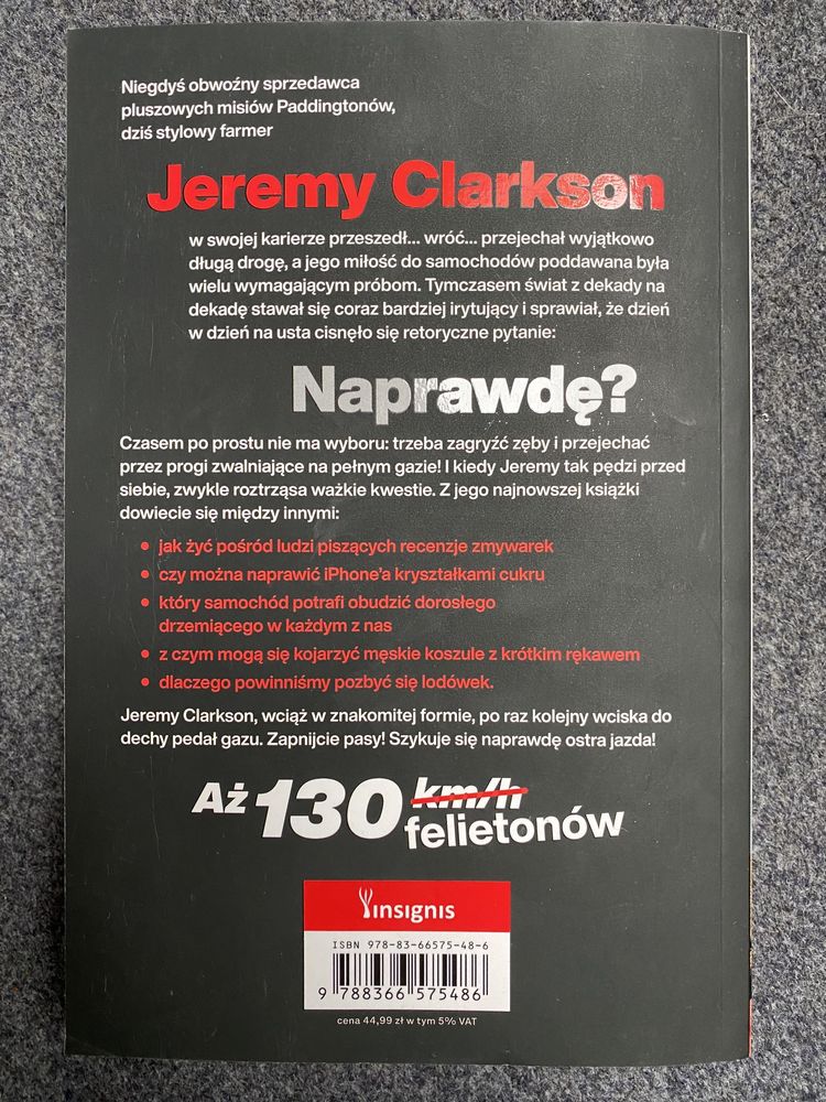 Clarkson Naprawdę? Jeremy Clarkson książka