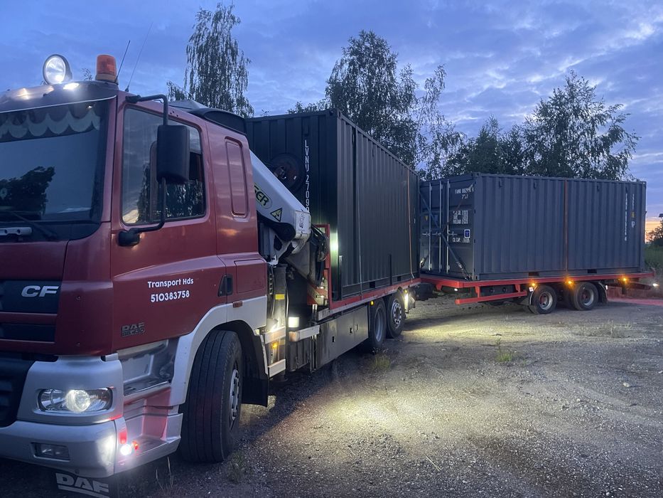 Transport Hds 8 ton. Kontenery 20”.Trawers. Gabaryty kat 2.320cmx330cm