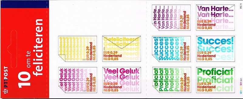 Selos da Holanda em Blocos e Carteiras (oferta do envio)