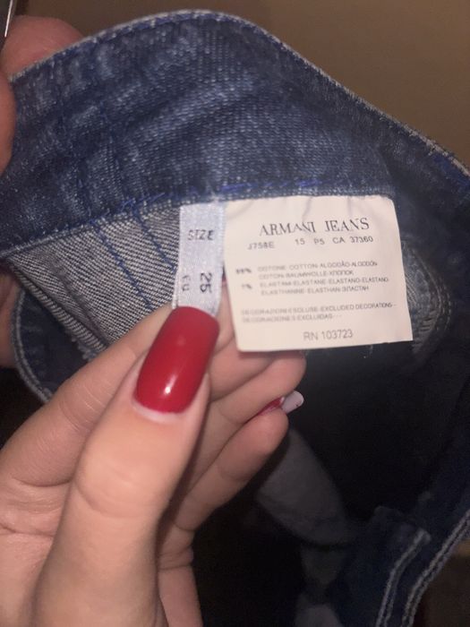 Jeansy armani niebieskie