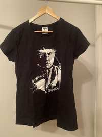 T-shirt koszulka XL czarna Adler nadruk Witamy w Słupsku glance krótki