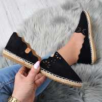 Czarne espadryle Vices r40