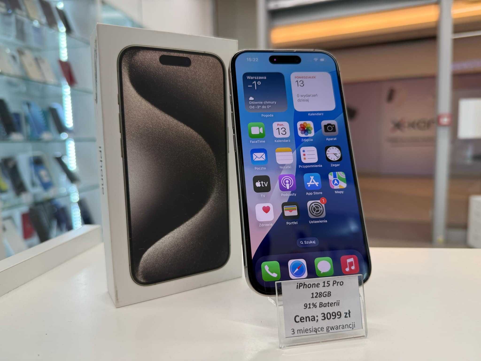 Apple iPhone 15 Pro 128GB ! Nowa dostawa 19.08.2025!