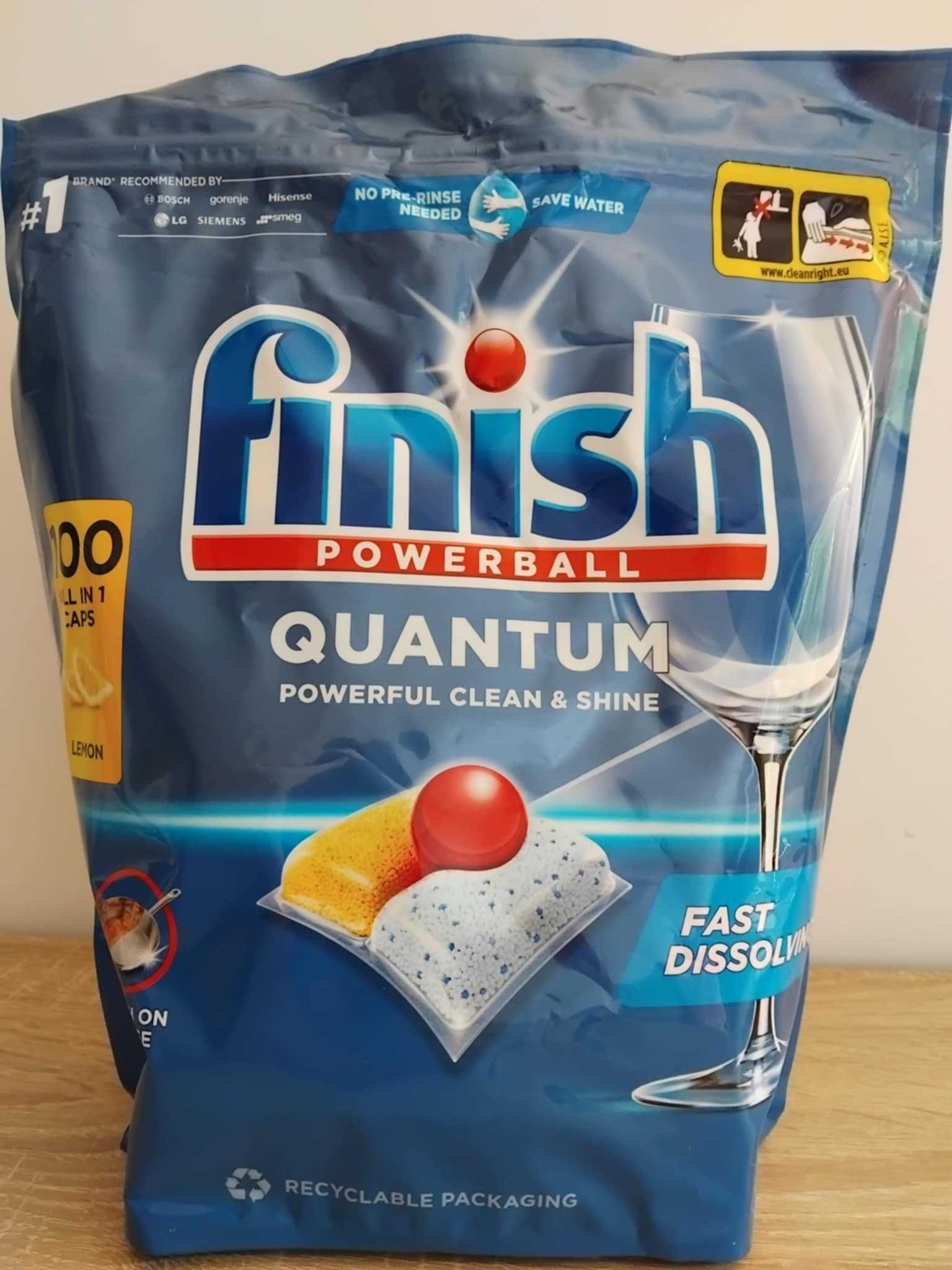 Kapsułki do zmywarki FINISH Quantum 100szt cytrynowe