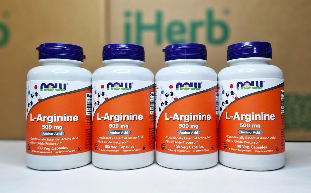 Амінокислота Аргінін NOW Foods Arginine L-аргінін, 500 мг, 100 і 250шт