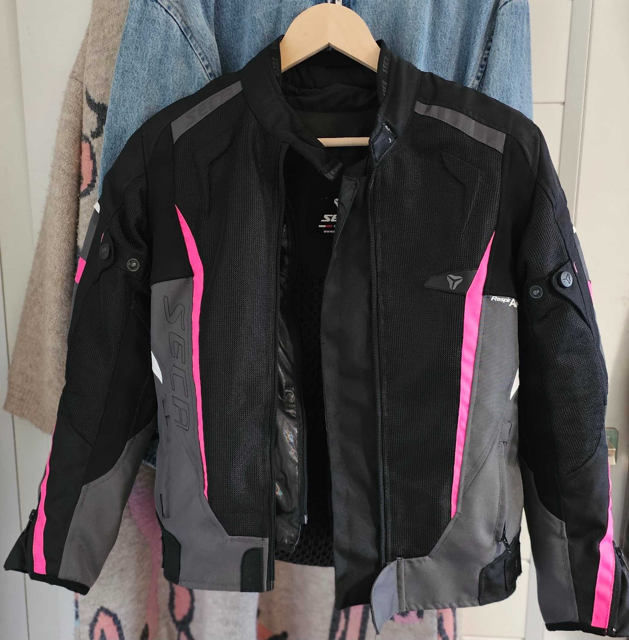 Kurtka tekstylna na motor SECA airflow II fuchsia