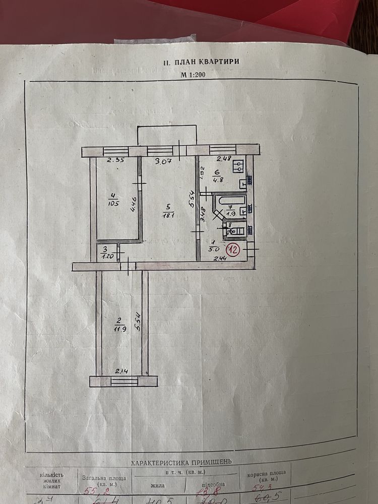 Продам 3-кімнатну квартиру в центрі міста!