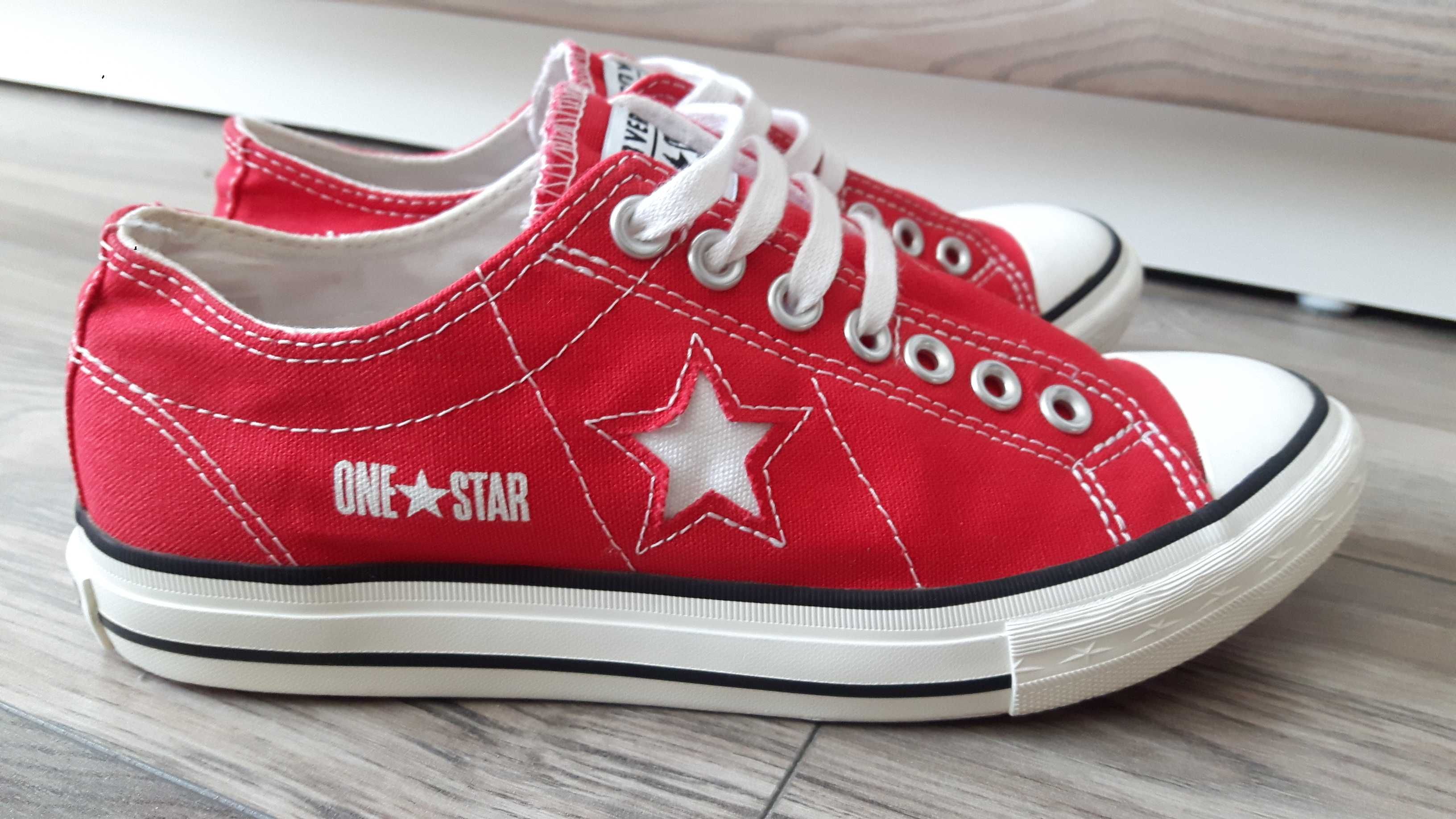 CONVERSE ONE STAR czerwone trampki unisex rozm.40 wkł.25 cm